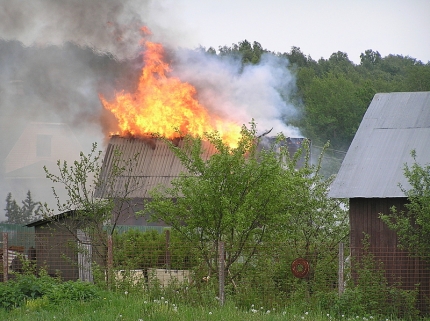Пожары в частных жилых домах