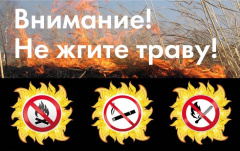 Внимание! Не жгите траву!