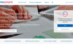 Раздел для индивидуальных предпринимателей на портале госуслуг 