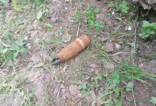 В первом квартале обнаружен снаряд